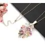 ARATLENCH Acrylic Pendant necklace Earrings – Long Statement Leaf Charm Necklace Tortoise Resin Palm Leaf Earrings Fashion Necklaces Earrings for Women Girls ARATLENCH Acrylic Pendant necklace Earrings – Long Statement Leaf Charm Necklace Tortoise Resin Palm Leaf Earrings Fashion Necklaces Earrings for Women Girls