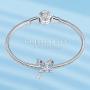 FOREVER QUEEN Butterfly Charms fit Charms Bracelet 925 Sterling Silver Butterfly Bead Charms for Bracelet and Necklace Jewelry Gift with Gift Box