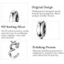 Vito Sterling Silver Initial Charms A-Z Letter Dangle Beads - Fit for Pandora Women Europeans Bracelet, Necklace - 26 Alphabets DIY Name Jewelry Gift