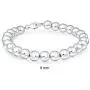 Simple Plain Polish Round Stackable 925 Sterling Silver Bead Ball Strand Bracelet For Women Teen 8MM 7 7.5 8 8.5 9 Inch Simple Plain Polish Round Stackable 925 Sterling Silver Bead Ball Strand Bracelet For Women Teen 8MM 7 7.5 8 8.5 9 Inch