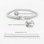 FANCIME October Birthstone Sterling Silver White Opal Tennis Bracelet 4 Prong 42 Created Fire Opal Stones Fine Jewelry for Women Girls 7 inch Length 4mm Width