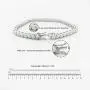 FANCIME October Birthstone Sterling Silver White Opal Tennis Bracelet 4 Prong 42 Created Fire Opal Stones Fine Jewelry for Women Girls 7 inch Length 4mm Width