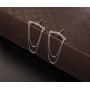 SLUYNZ 925 Sterling Silver Dangle Earrings Chain for Women Teen Girls Minimalist Bar Tassel Chain Earrings