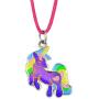 Fun Jewels Fairy Tale Cute Unicorn Pendant Color Change Mood Necklace Gift For Girls