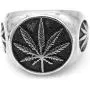 SAINTHERO Mens Vintage Stainless Steel Ring Weed Marijuana Cannabis Leaf Symbol Rock Punk Hip-hop Jewelry Size 7-15 SAINTHERO Mens Vintage Stainless Steel Ring Weed Marijuana Cannabis Leaf Symbol Rock Punk Hip-hop Jewelry Size 7-15