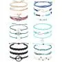 LOYALLOOK 20PCS Beach Wrap Vsco Bracelets Ocean Wave Strand Bracelets Waterproof Handmade Friendship Bracelets Braided Rope Bohemian Anklet Bracelet Adjustable LOYALLOOK 20PCS Beach Wrap Vsco Bracelets Ocean Wave Strand Bracelets Waterproof Handmade Friendship Bracelets Braided Rope Bohemian Anklet Bracelet Adjustable