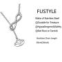 FUSTMW Yoga Lotus Flower Y Necklace Infinity Love Pendant Yoga Lovers Jewelry Yogi Gifts (Silver)