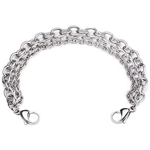 linnalove- Stainless Steel Interchangeable Medical Bracelet Alert for Women and Men