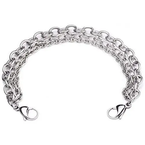 linnalove- Stainless Steel Interchangeable Medical Bracelet Alert for Women and Men