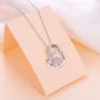 925 Sterling Silver Cute Animal I Love You Forever CZ Hedgehog Pendant Necklace Gift for Women Girls,18 inch