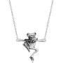 CHUYUN Frog Pendant Necklace Vintage Silver Plated Funny Animal Pendant Charm Necklace Jewelry for Women Men Children