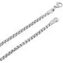 The Bling Factory 4mm High-Polished Stainless Steel Square Box Chain Necklace The Bling Factory 4mm High-Polished Stainless Steel Square Box Chain Necklace