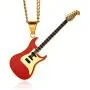 MPRAINBOW Guitar Music Player Stainless Steel Lover Pendant Necklace Jazz Jewelry for Men Women MPRAINBOW Guitar Music Player Stainless Steel Lover Pendant Necklace Jazz Jewelry for Men Women