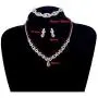 Udalyn Rhinestone Necklace and Earrings Set for Women Bridal Jewelry Set for Wedding with Crystal Bracelet Udalyn Rhinestone Necklace and Earrings Set for Women Bridal Jewelry Set for Wedding with Crystal Bracelet