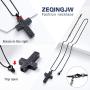 zeqingjw Stainless Steel Cross Memorial Cremation Jewelry for Ashes Urn Pendant Necklace Keepsake Jewelry Urn - Cremation Pendant Necklace