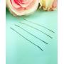 Exquisite Wire Threader Dangle Earrings Curve Twist Shape 18k White Gold Plated Jewelry for Women