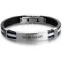 Personalized Engraved Stainless Steel Rubber Bracelet for Men Women Kids DIY Custom Name Date ID Bracelet Personalized Engraved Stainless Steel Rubber Bracelet for Men Women Kids DIY Custom Name Date ID Bracelet