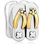 CharmsStory Sterling Silver Beach Slippers Charm Beads For Bracelets