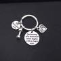 ENSIANTH PT Keychain Physical Therapist Keychain Motivational Gift The Journey of A Thousand Miles Gift