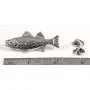 Striped Bass Fish Pewter S050 Lapel Pin, Brooch, Jewelry Striped Bass Fish Pewter S050 Lapel Pin, Brooch, Jewelry