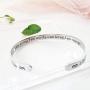 RENYILIN Creative Cuff Bracelet, Zodiac Bracelet, Inspirational Stainless Steel Bracelet for Men and Women
