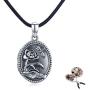 Oval Sterling Silver Locket for Women That Holds Pictures,vintage Dragonfly Lotus Necklace Pendant Photo Locket Jewelry