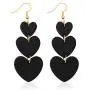 Jagucho Leather Earrings Dangle for Women, Lightweight Heart Earrings Drop for Teen Girls, Gifts for Women