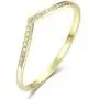 HAFEEZ CENTER 14k Gold V Shape Curved Chevron Moissanite Wedding Band Ring HAFEEZ CENTER 14k Gold V Shape Curved Chevron Moissanite Wedding Band Ring