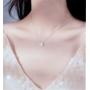 Sterling Silver Cute Butterfly Necklace for Women Teen Girls Kids Crystal Cubic Zirconia Charm Dainty Small Pendant Choker Necklace Adjustable Chain 18'' Fashion Jewelry