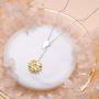 Sterling Silver Sunflower with CZ Warmth Sunshine Jewelry Y Pendant Necklace or Bracelet Anklet for Women