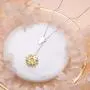 Sterling Silver Sunflower with CZ Warmth Sunshine Jewelry Y Pendant Necklace or Bracelet Anklet for Women