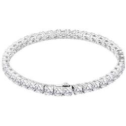 KRKC&CO Tennis Bracelet, 14k Gold Iced Out Tennis Bracelet, Prong Setting 5A Cubic Zirconia Stones, Urban Street-wear Hip Hop Jewelry for Tennis Bracelets for Women&Men 3mm 4mm 5mm