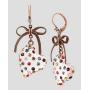 Betsey Johnson Multi Lucite Heart Drop Earrings