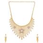 Efulgenz Indian Style Bollywood Fashion Wedding Bridal Choker Collar Necklace Dangle Drop Earrings Jewelry Set