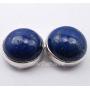 SilverStarJewel Solid Sterling Silver Lapis Lazuli Earrings 0.5'' Wedding Gift