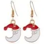 YIZHEN Xmas Bell Elk Santa Claus Christmas tree Moon 4-piece Christmas Jewelry Set for Women Girls YIZHEN Xmas Bell Elk Santa Claus Christmas tree Moon 4-piece Christmas Jewelry Set for Women Girls