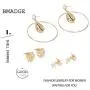 Bmadge Gold Geometric Earrings Exaggerated Statement Earrings Punk Stylish Sectored Twisted Earring Jewelry for Women and Girls