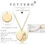 Fettero Birth Month Flower Necklace for Women Gold Disc Round Medal Pendant Engraved Floral 14K Gold Plated Minimalist Simple Personalized Jewelry Gift Fettero Birth Month Flower Necklace for Women Gold Disc Round Medal Pendant Engraved Floral 14K Gold Plated Minimalist Simple Personalized Jewelry Gift