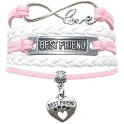 HHHbeauty Best Friend Friendship Bracelet Leather Infinity Love Friendship Gifts Best Friend Bracelets for Women, Men, Girls, Boys, Friends, Lovers， Friendship Gifts