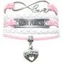 HHHbeauty Best Friend Friendship Bracelet Leather Infinity Love Friendship Gifts Best Friend Bracelets for Women, Men, Girls, Boys, Friends, Lovers， Friendship Gifts