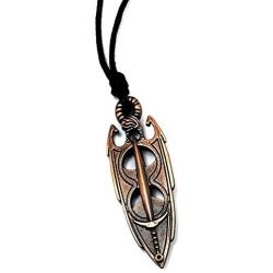 maipuxuan The Elder Scrolls 5 Game Around Necklace Pendant Amulet Akatosh for Men/Women