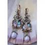 NorthStar Pearls and Jewelry Earrings Scarab Bug Beetle Dangle Drop Earrings Vintage Gold-tone for Adults. Skull Star Fashion Statement Victorian.