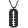U7 Men Cool Necklace Stainless Steel/Black Gun Plated/18K Gold Plated Razor Blade Pendant, with 22 Inch Chain U7 Men Cool Necklace Stainless Steel/Black Gun Plated/18K Gold Plated Razor Blade Pendant, with 22 Inch Chain