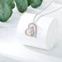 LEECCI Sister Gifts from Sister 925 Sterling Silver Sister Heart Pendant Necklaces Best Friend Necklace Christmas Jewelry Gift for Women Female Friends Girls