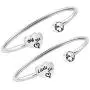 3 Sisters Bracelet Set Big Sister Middle Sister Little Sister Cuff Bangle Bracelet Sister Jewelry Gift for Family Friend Gifts