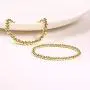 Gold Bead Bracelet for Women,14K Gold Plated Bead Ball Bracelet Stretchable Elastic Bracelet