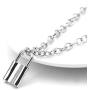 Hip Hop Unisex Flame Necklace - Streetwear Choker Necklace Accessory Hip Hop Cool Chain Necklace Perfect Gifts For Hip Hop Male Female Lovers (Lock+Frame)