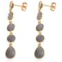 Shop LC Dangle Drop Earrings 925 Sterling Silver Vermeil Yellow Gold Pear Labradorite Fashion Prom Jewelry for Women Mothers Day Gifts