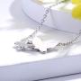 APOTIE Three Butterfly Necklace for Mother Daughter 925 Sterling Silver CZ Generations Jewelry for Grandma Birthday Gifts