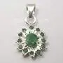 SilverStarJewel 925 Solid Silver Emerald May Birthstone Necklace Pendant 0.9'' Gems Gift SilverStarJewel 925 Solid Silver Emerald May Birthstone Necklace Pendant 0.9'' Gems Gift